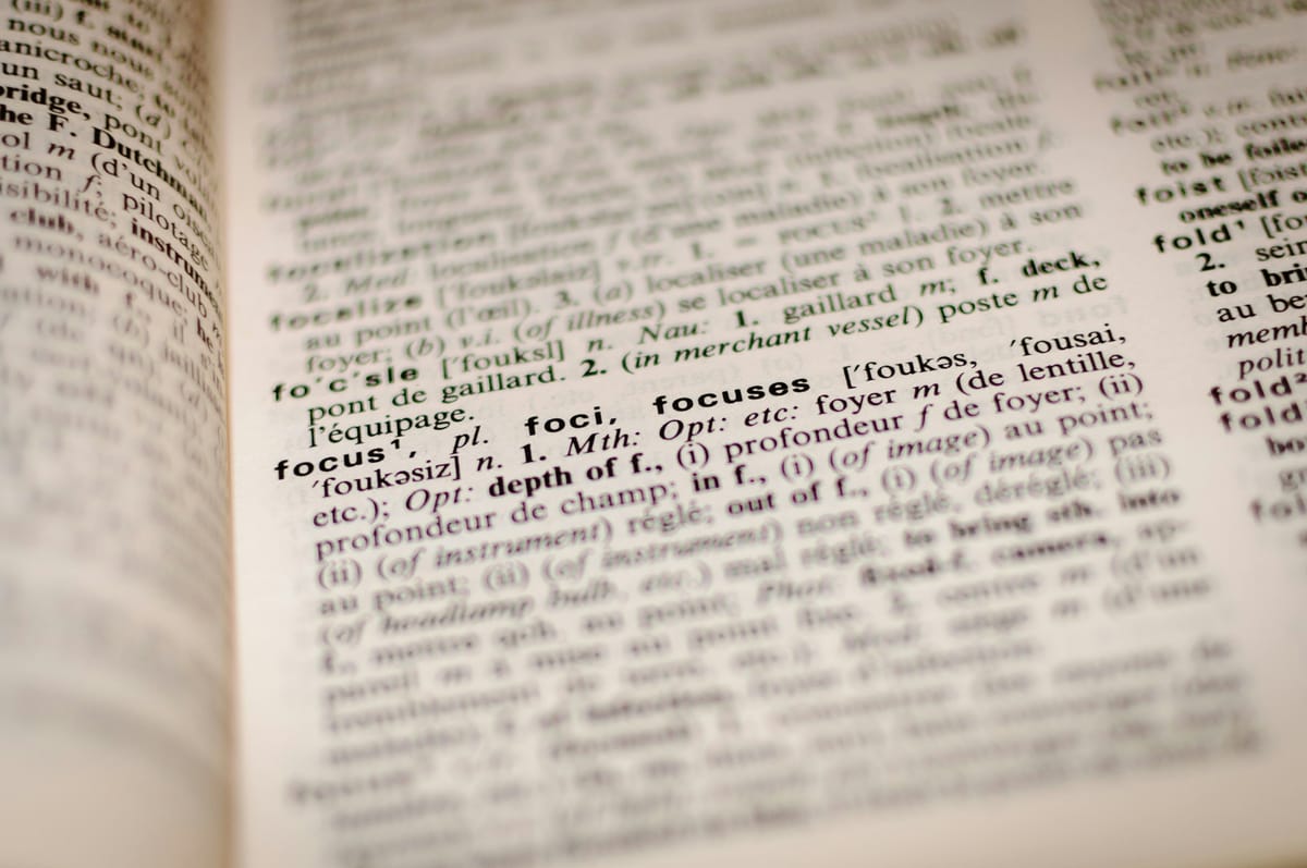 The line of words